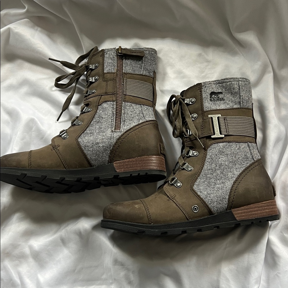 Sorel Women's Major Carly Snow Boot Quarry 8 - Picture 2 of 8